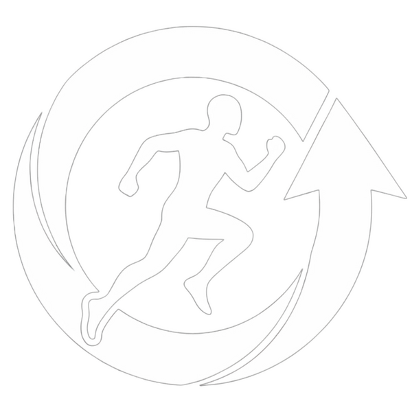 LongGame PT Logo Logo of a human running in a circular arrow